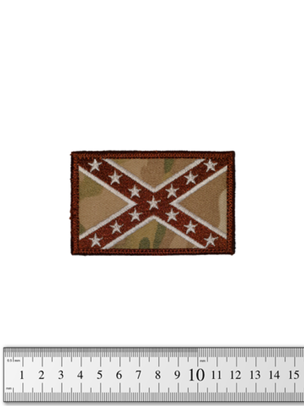 Шеврон Флаг Конфедерации вышивка. Мультикам