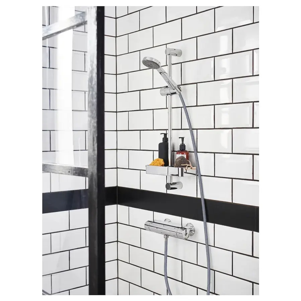 Душевая стойка - BROGRUND IKEA/ БРОГРУНД  ИКЕА, 25х4 см, серебрянный