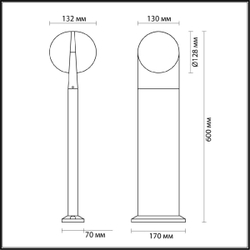 Ландшафтный светильник Odeon Light Tilda 6652/12GL