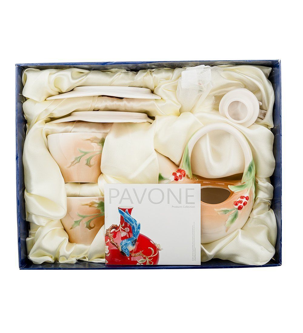 Pavone FM-40/ 3 Чайный набор «Пташка на падубе» на 2 персоны