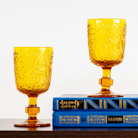 Набор бокалов 6шт 300мл Объект мечты Светский прием Пэйсли янтарь OM-21091711