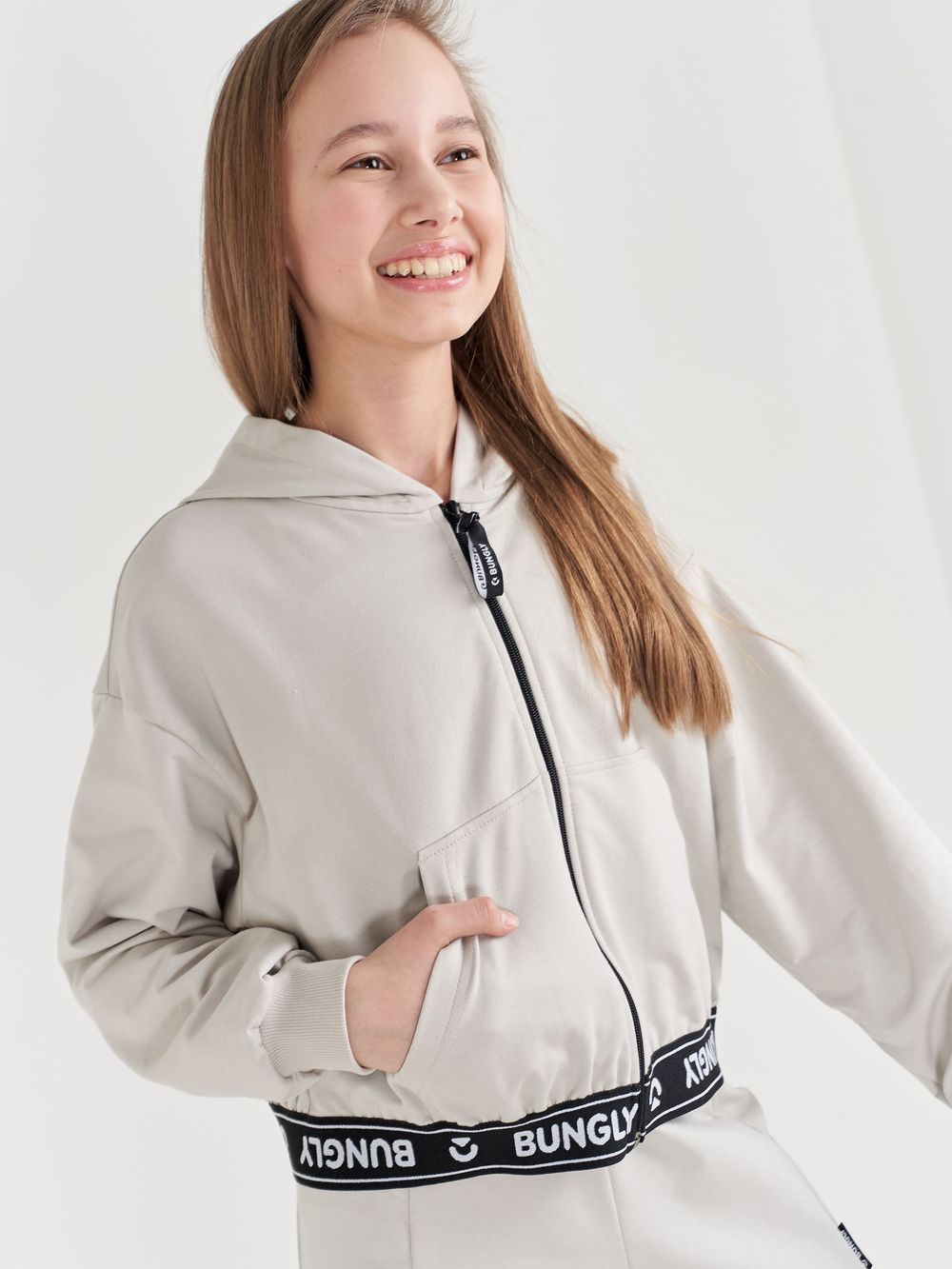 Толстовка облегченная "ТУМАН" укороченная подростковая