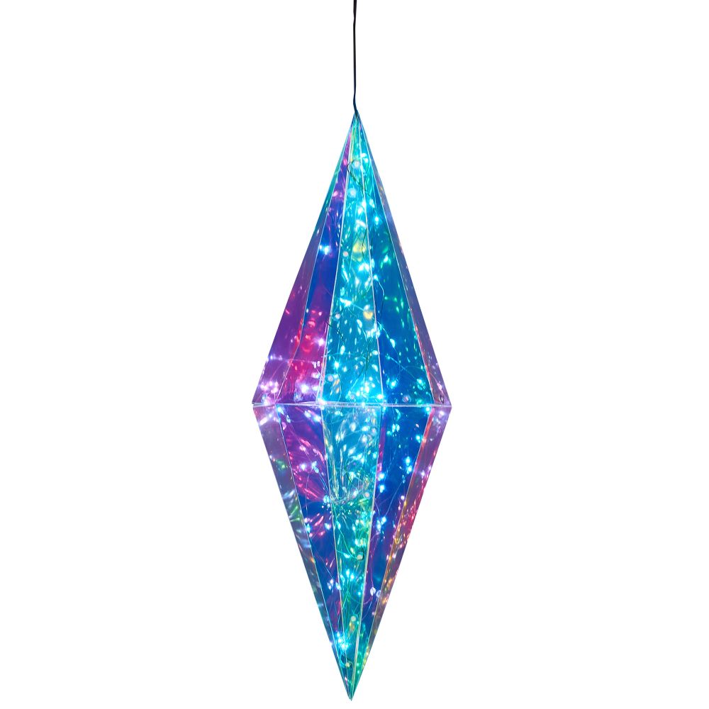 ULD-R506 3АА DIAMOND Светильник декоративный Брильянт. на батарейках 3AA не в-к. 100 светодиодов Белый свет. Цвет корпуса радужный. TM Uniel