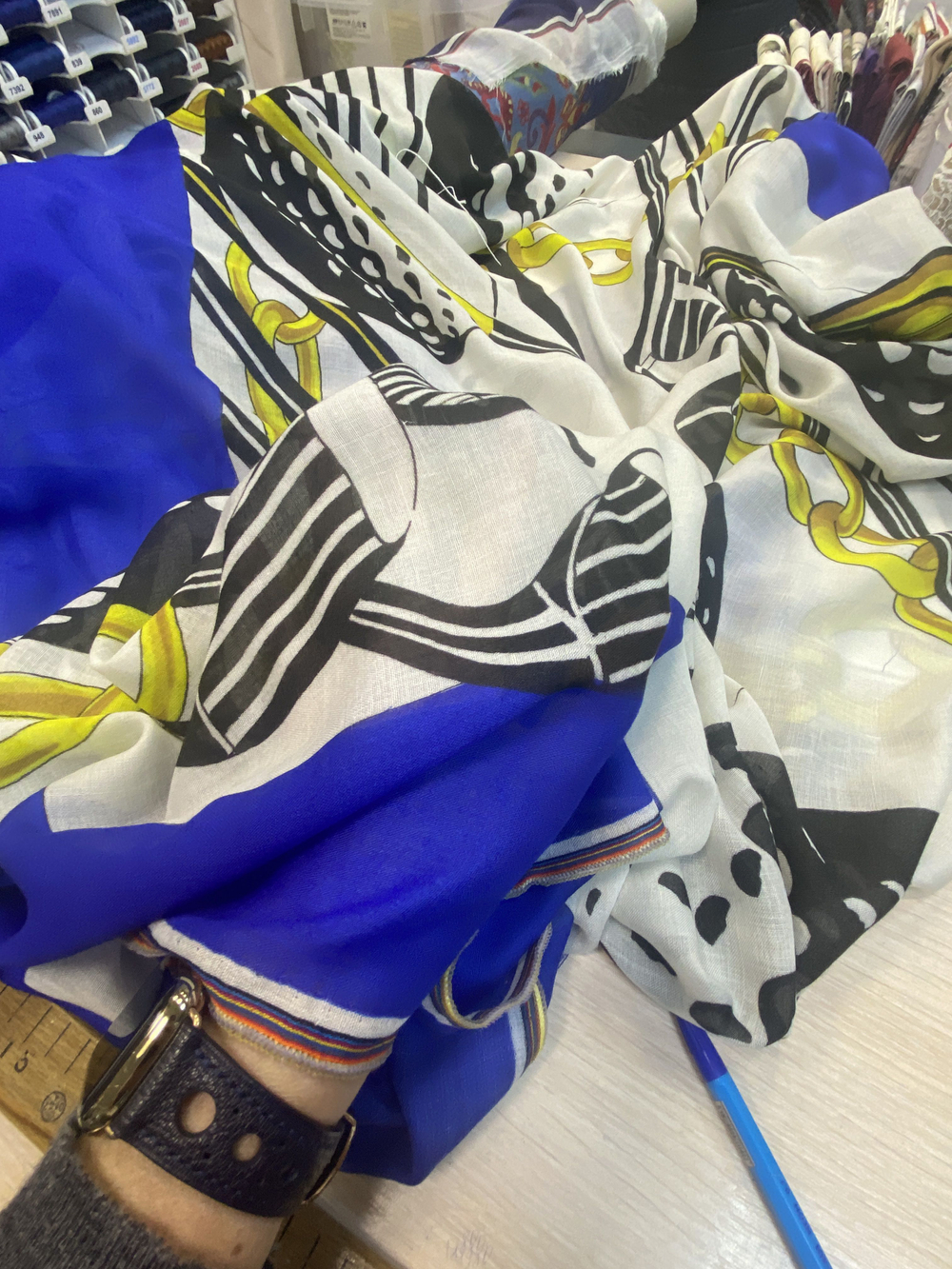 Ткань -купон для платка (Италия) 140х140см 50% кашемир 50% модал 1 шт