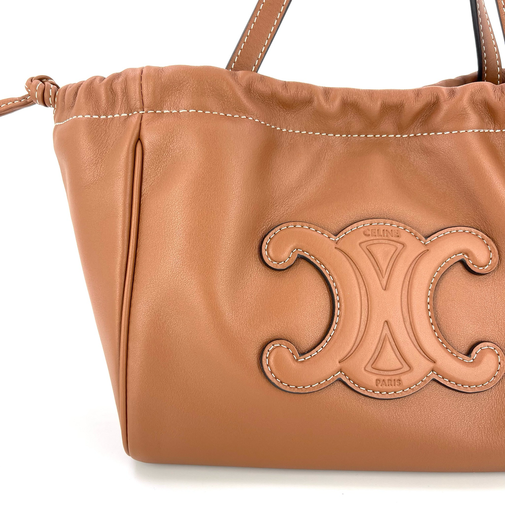 Celine Small Cabas Drawstring Cuir Triomphe