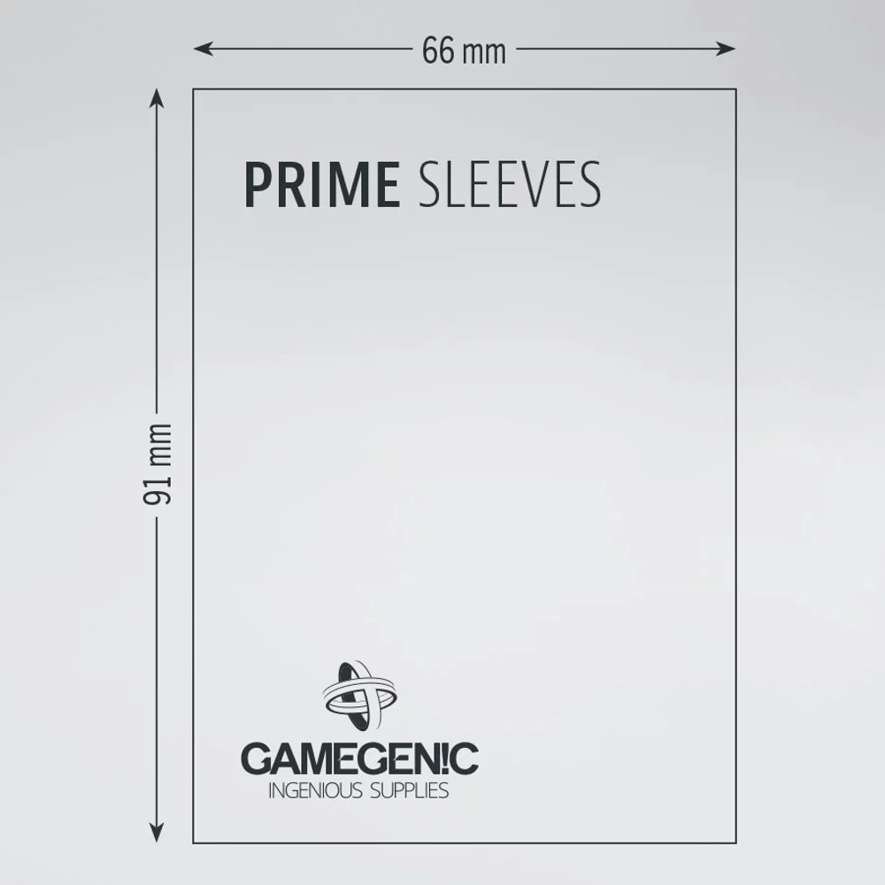 Prime Double Sleeving Pack Clear/Black (100+100)
