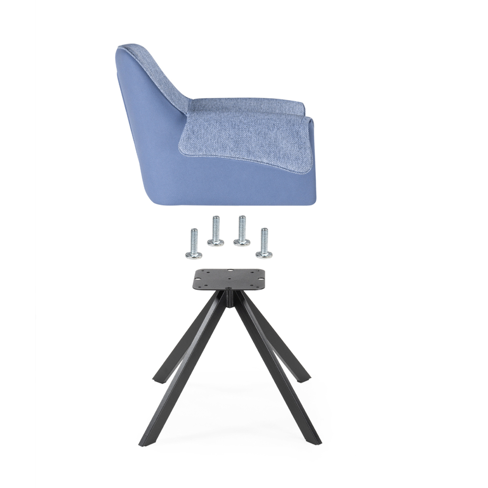 Стул на металлокаркасе Woodville Каита neptun 35, flex 754, черный