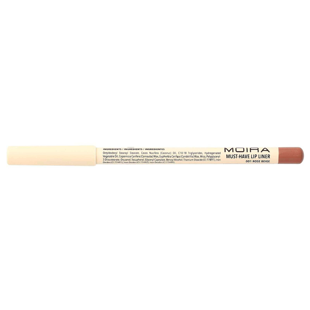 Moira Beauty, незаменимый карандаш для губ, 001 розово-бежевый, 1,1 г (0,04 унции)