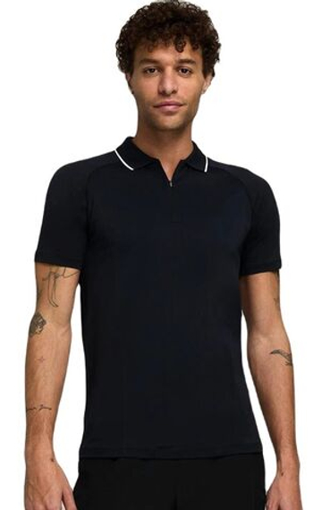 Мужское теннисное поло Wilson Team Seamless Polo 2.0 - чёрное