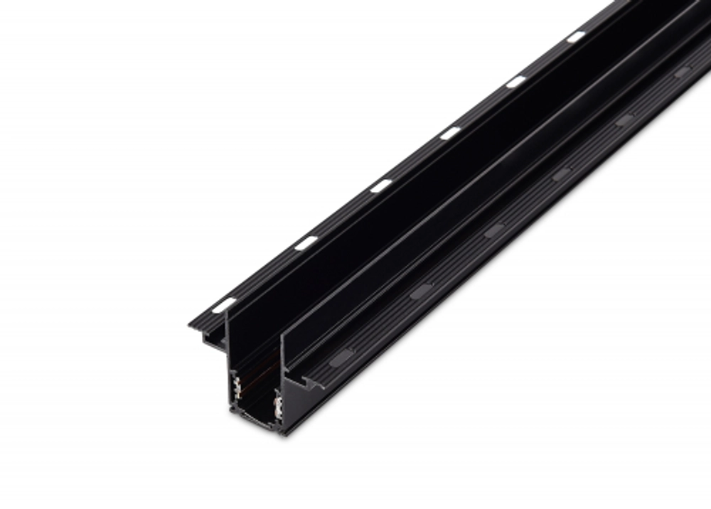 Шинопровод,  встраиваемый,  DC 48 В,  L2500xW61, 9xH46, 5мм,  черный,  без заглушек,  без провода