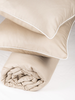 MOON Комплект постельного белья, сатин темно-бежевый