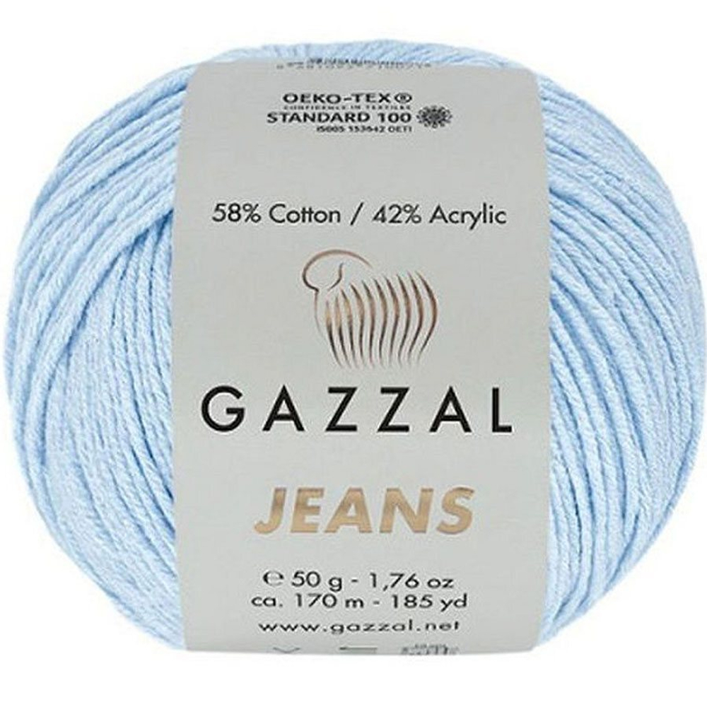 Пряжа GAZZAL Jeans 50 гр. 170 м цвет 1109