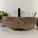Раковина из речного камня RS-65413 43*31*15 0856