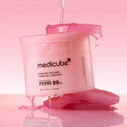 MEDICUBE Тонер-пэды гелевые с PDRN и коллагеном PDRN Pink Collagen Toning Gel Toner Pad (70 шт.)