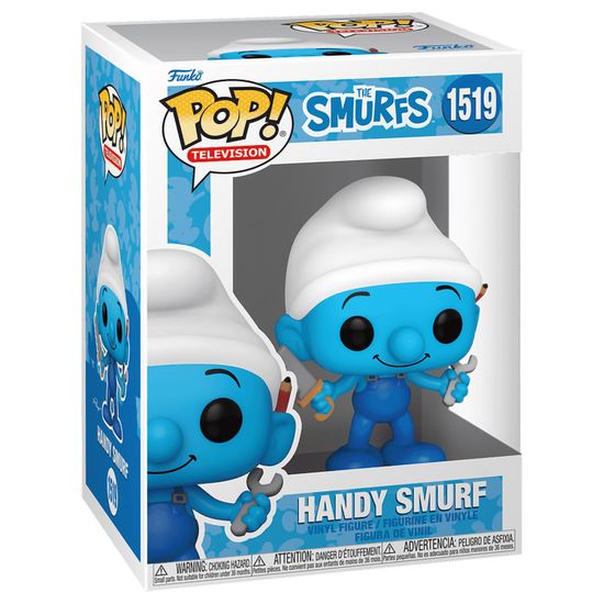 Фигурка Funko POP! TV Smurfs Handy Smurf (1519) 79258 / Фигурка Фанко ПОП! по мотивам франшизы "Смурфики", Хэнди