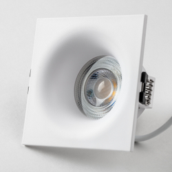 012136 Рамка (светильник) PVC д/LED-модулей 941хх и LED-ламп D50мм LEVIGO QUAD БЕЛЫЙ