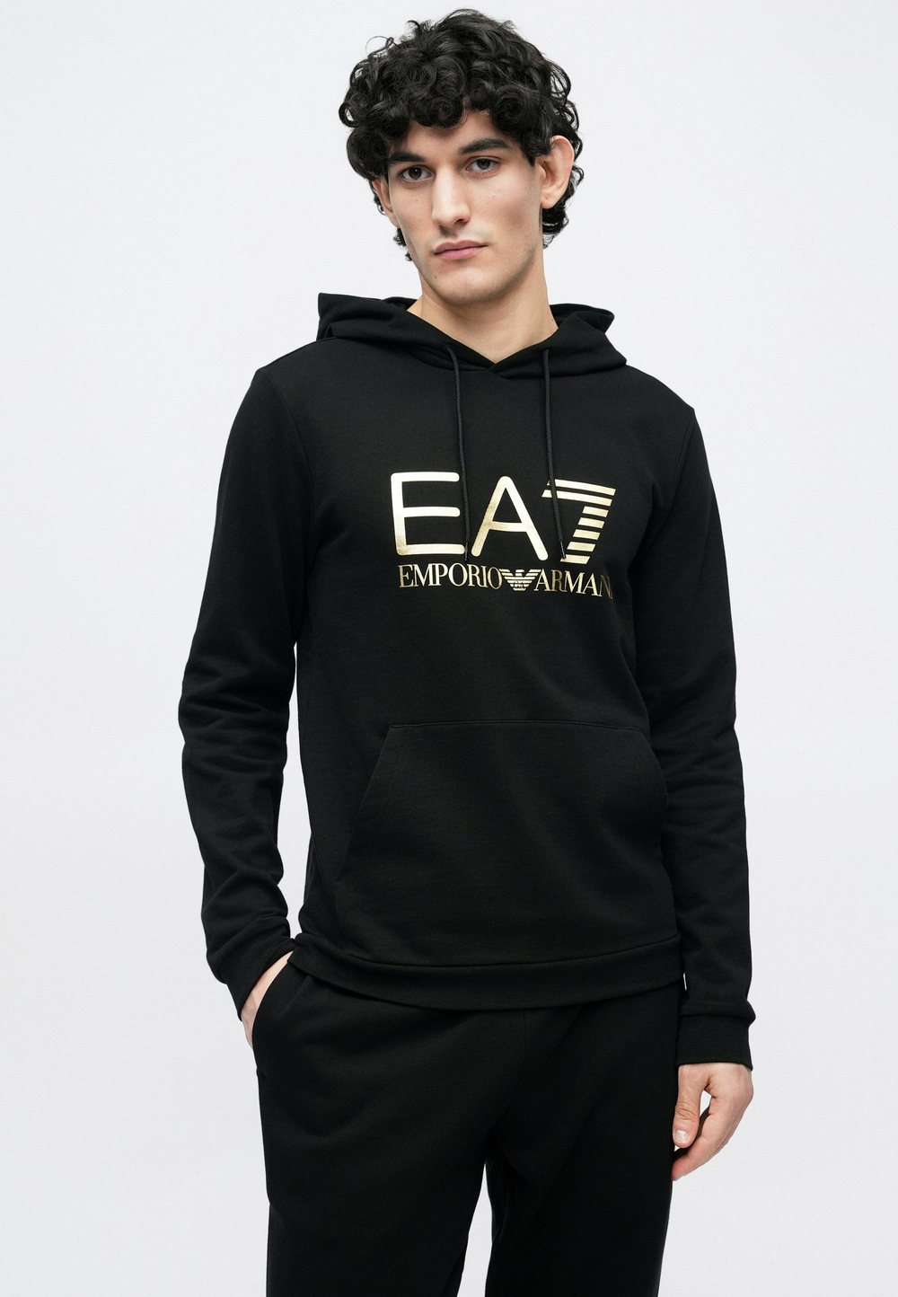 EA7 Emporio Armani UNISEX - Толстовка с капюшоном - Чёрный