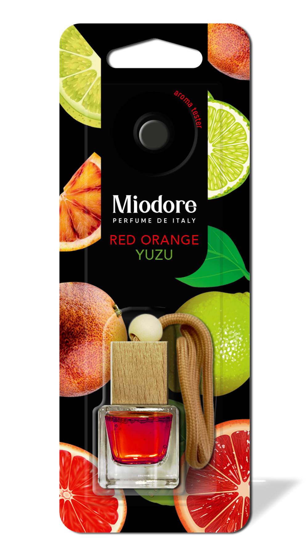 Ароматизатор бочонок MIODORE MDFR-4 RED ORANGE-YUZU (КРАСНЫЙ АПЕЛЬСИН И ЮЗУ)