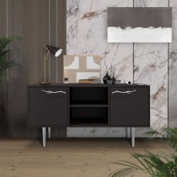 Тумба под ТВ Арт Колор matte 117см Стайл Сильвер Терпкий коричневый матовый