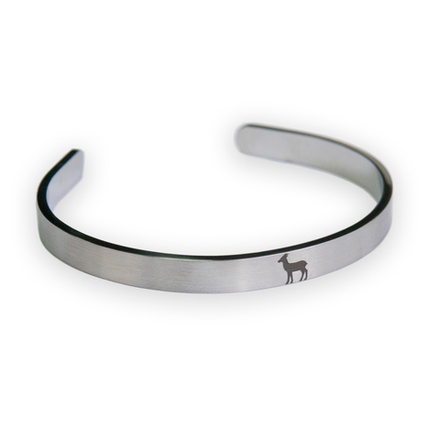 Браслет стальной "Коза"