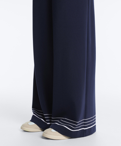 OYSHO Мягкие брюки из модала с матросской полосой, синий