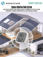 Умный ZigBee Датчик температуры и влажности с дисплеем SONOFF SNZB-02D (Работает с Яндекс Алисой)