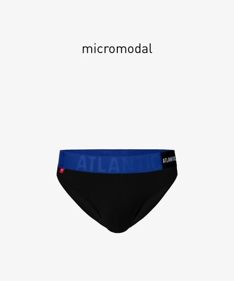 Мужские трусы слипы спорт Atlantic MP-1566, черно-синие