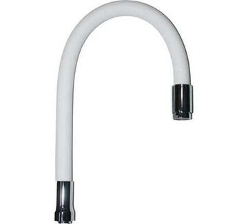 Излив для смесителя д/кухни белый силиконовый