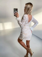 белое платье с перьями + PLUS SIZE