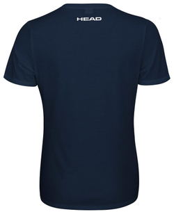 Женская футболка теннисная Head Padel Font T-Shirt W - dark blue