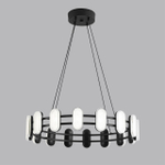 8342/35L LEDIO LN черный/белый металл/акрил Люстра подвесная LED 35W 4000K 220V OVELA