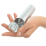 Серебристая ребристая анальная втулка 10,5см Doxy Ribbed Butt Plug DXBPSRB