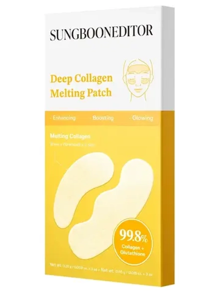 Sungboon Editor Набор тающих патчей с коллагеном и пептидами Deep Collagen Melting Patch 0.28 х 3 шт + 0.46 гр х 3 шт