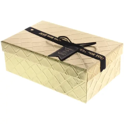 Коробка подарочная «Лучшие моменты» 19*12*6,5 см, Золото