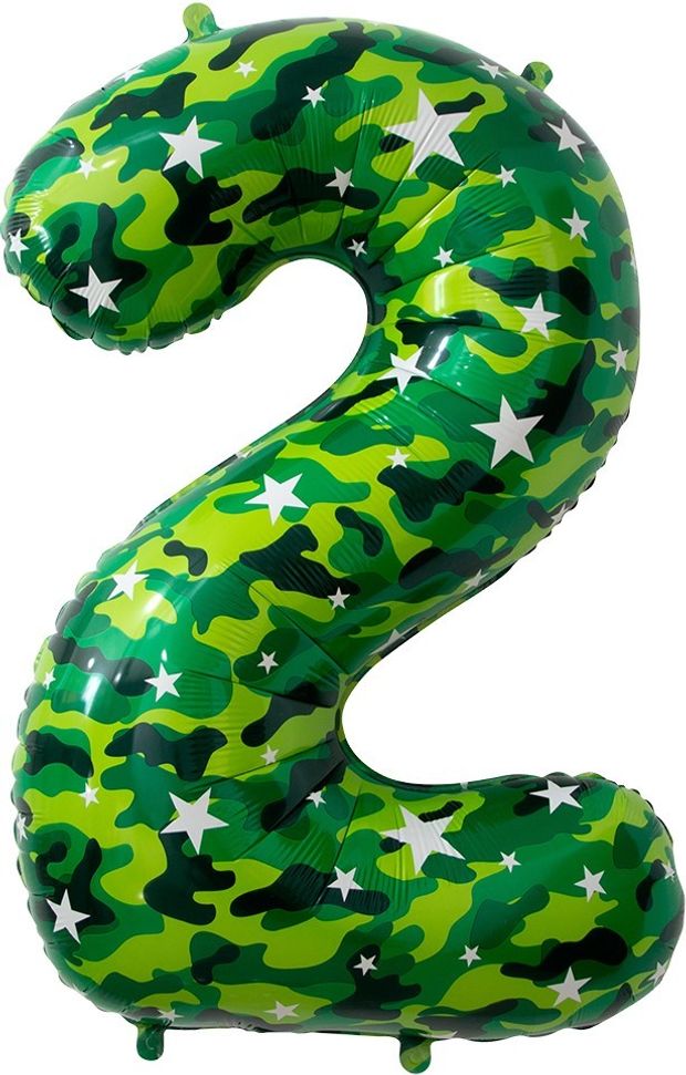 34" Цифра "2" Камуфляж / Китай