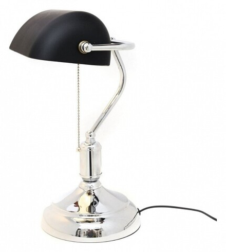 Настольная лампа декоративная LUMINA DECO Banker LDT 305 BK+CHR