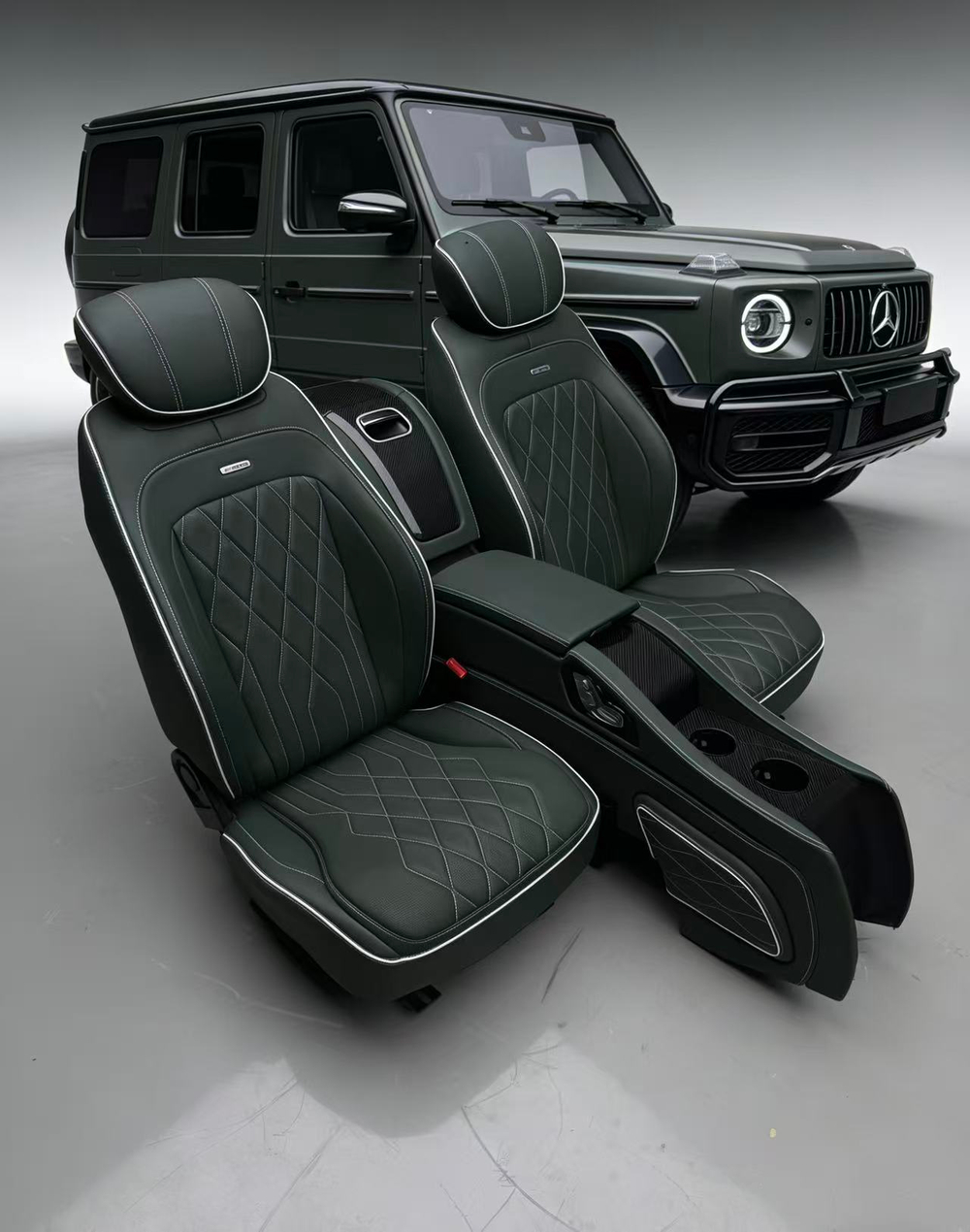 Капитансккие сиденья заднего ряда для Mercedes Benz G class W465 W464 W463(A) G63 G450 G500 G550 G580 G700 2025+ Гелик гелентваген кресла VIP