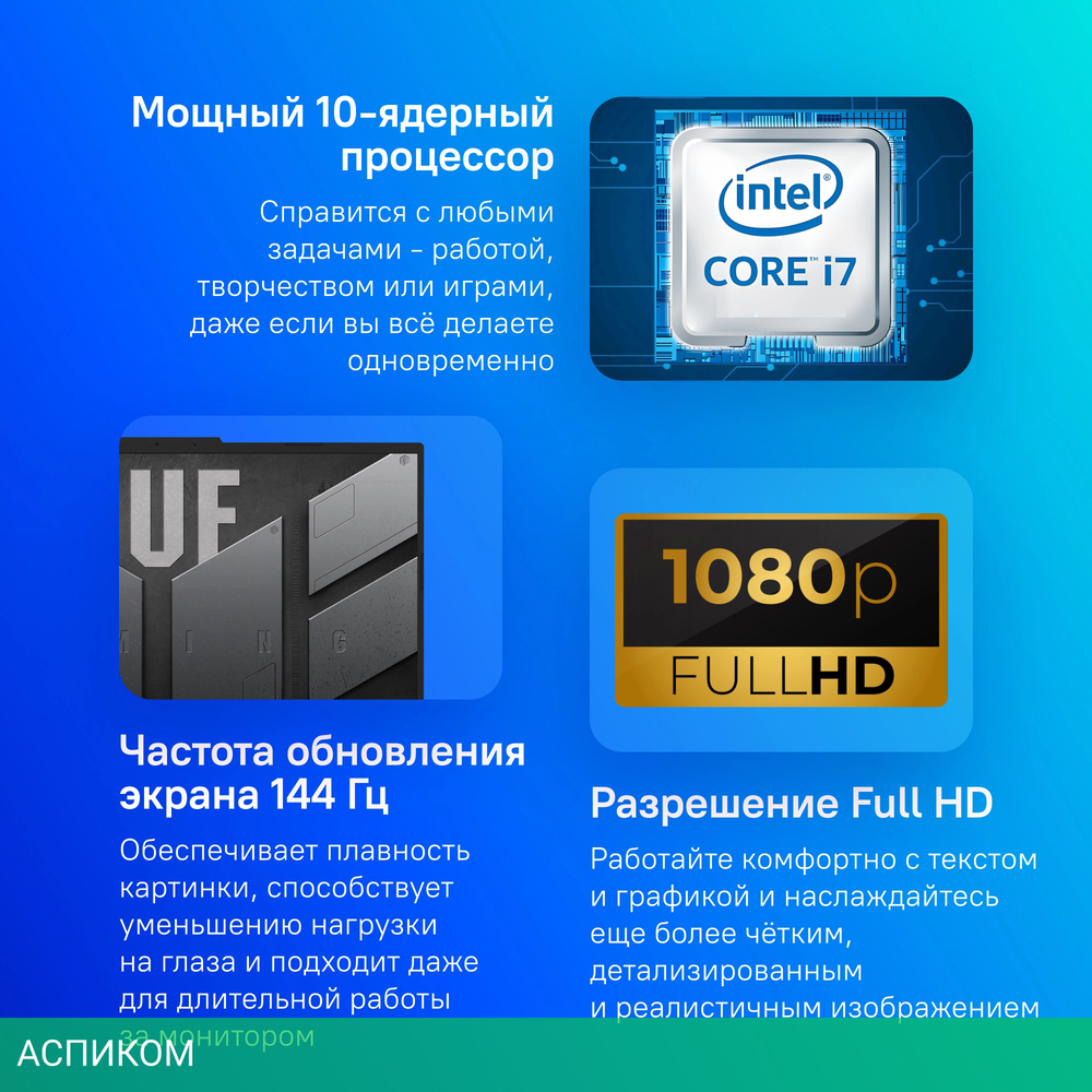 Ноутбук Asus TUF Gaming F15 FX507VV-LP186