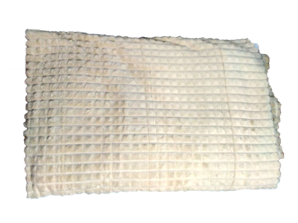 Плед Кубик бежевый евро, 200х220 см