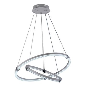 Подвесной светодиодный светильник 6097/2 WHT+CHR 112W белый/хром Profit Light