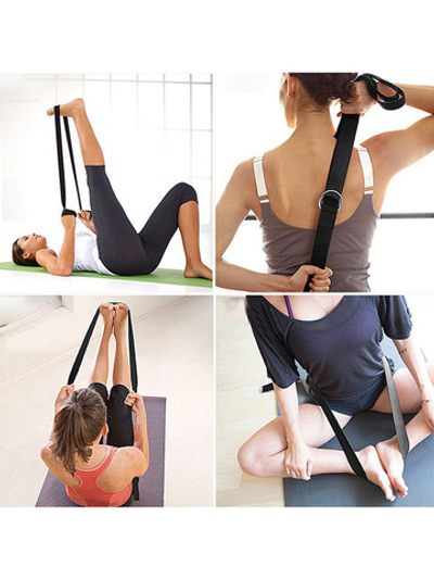 Ремень для йоги 180х4см, оранжевый