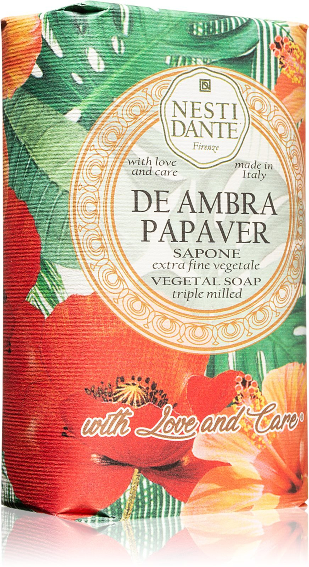 Nesti Dante De Ambra Papaver - очень нежное натуральное мыло /   250  g  / GTIN 837524003695