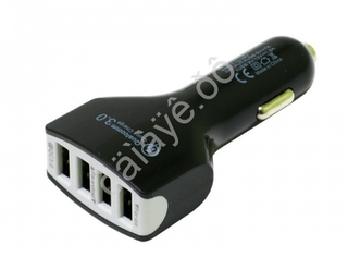 ШТЕКЕР-зарядка 4 USB  короткий 12v-24v 5v #YY-008 а008ююц