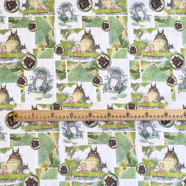 ТОТОРО, 100% , отрез 90 см хлопок Handmade Fabrics 2