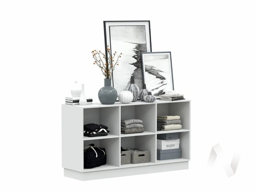 Комод Спальня Магнолия (белый/белый глянец холодный)