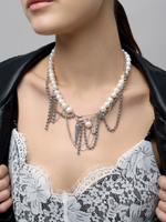 Колье "Pin Pearl" Silver