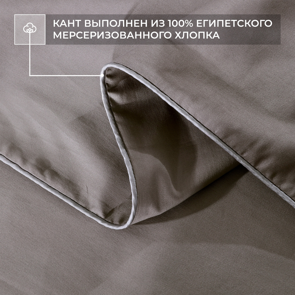 Комплект постельного белья Однотонный Сатин Премиум на резинке OCPR006