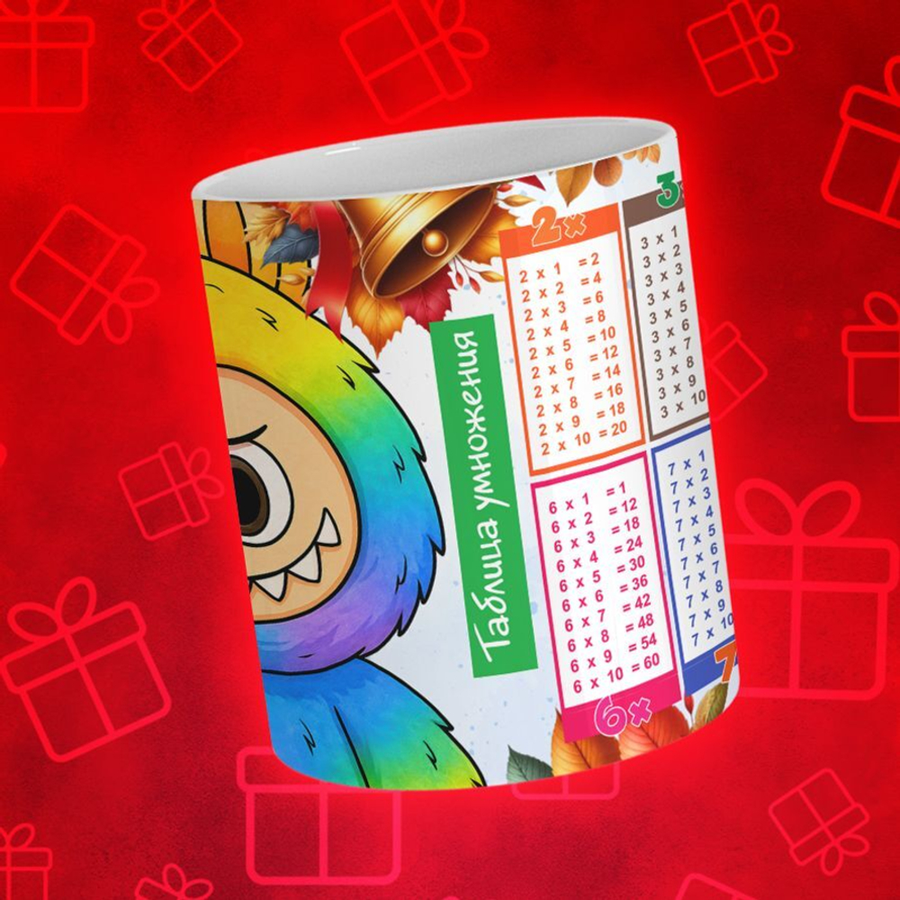 Лабубу с таблицей умножения