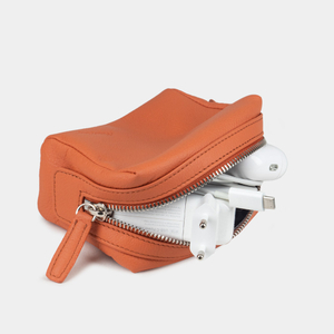 Несессер Mignon из кожи теленка оранжевого цвета
