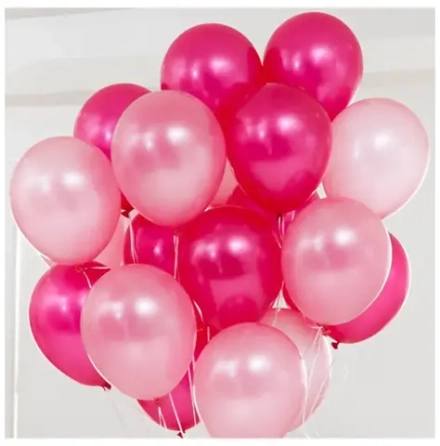 Набор шаров "Розовый микс" металлик